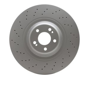 Mercedes-Benz Maybach S600 Brake Rotor (1) - Front - R1 Concepts - GeoSPEC Coated Rotor - Drilled - `15-`17